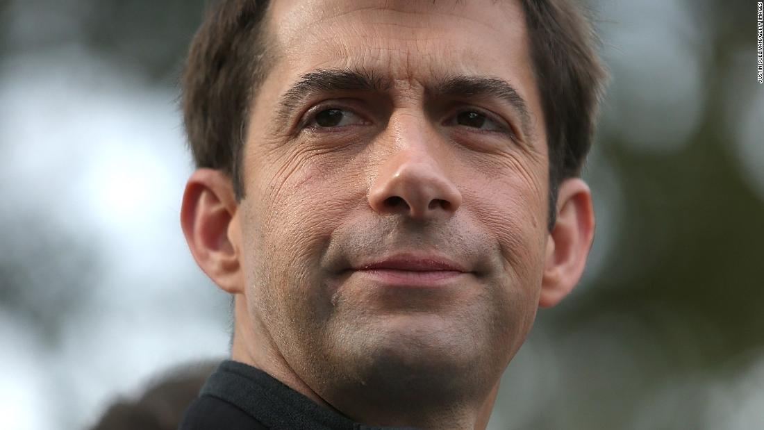 Tom Cotton describes slavery as a 'necessary evil' in bid to keep schools from teaching 1619 Project