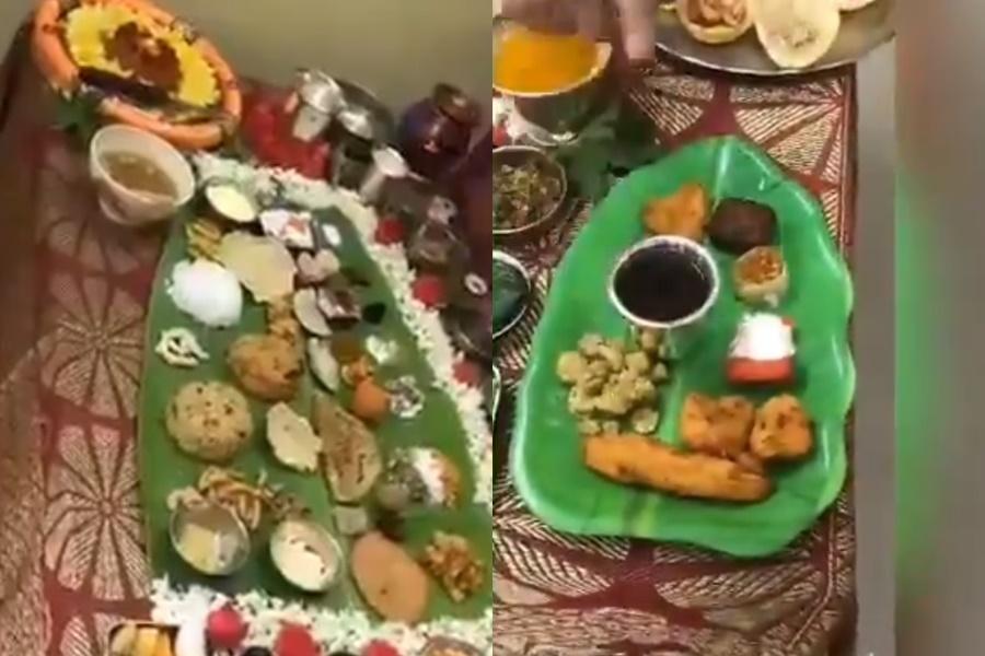 A 67-item Andhra Five-course Lunch for her Visiting Son-in-Law