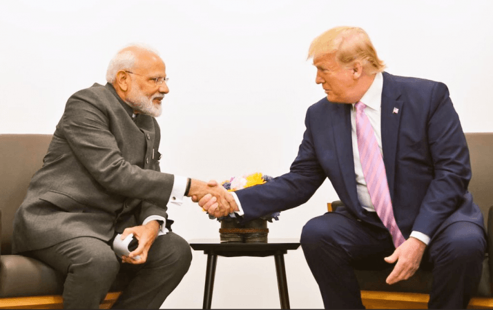Modi and Trump meeting