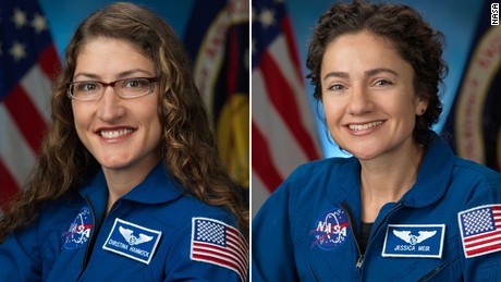 Astronauts Christina Koch and Jessica Meir successfully complete first all-female spacewalk 