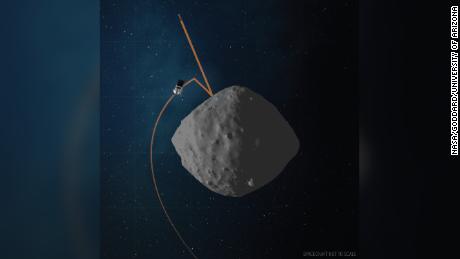 This artist&#39;s concept shows the spacecraft&#39;s trajectory.
