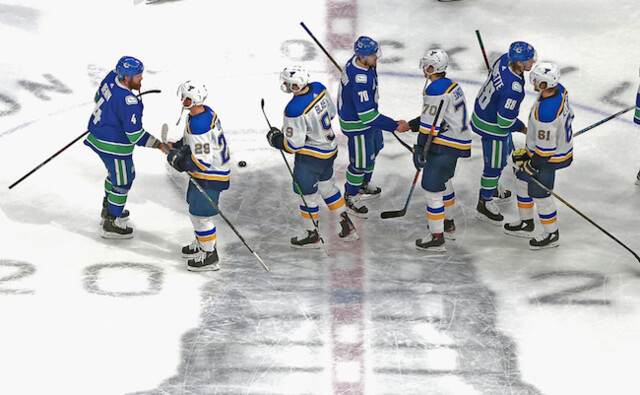 Canucks eliminate favoured Blues in Stanley Cup playoffs - Sports