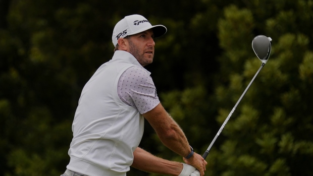 Dustin Johnson emerges from pack to lead PGA Championship