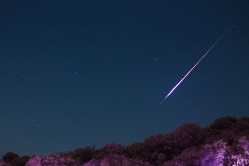 This very colorful Perseid fireball was photographed during the peak of the 2017 Perseid meteor shower in Cabo Rojo, Puerto Rico.