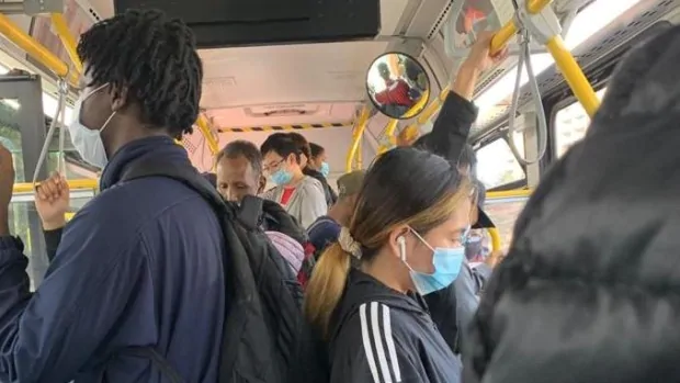 Overcrowded buses worry commuters as COVID-19 cases rise, weather turns colder