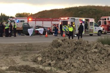 2 killed, 2 injured in 2-vehicle crash on Spruce Meadows Trail in Calgary - Calgary