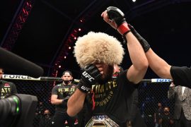 Khabib Nurmagomedov announces his retirement following emotional victory over Justin Gaethje in UFC 254 main event