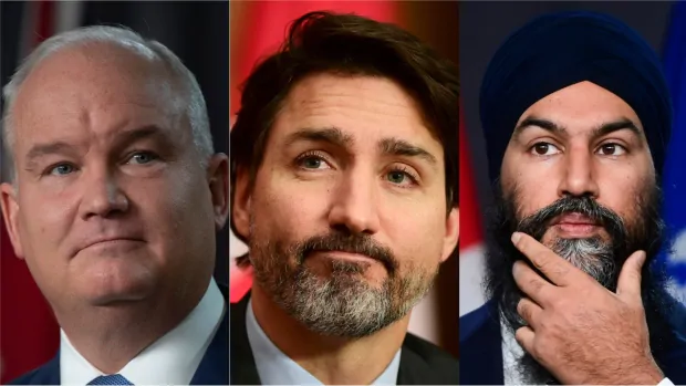 Trudeau, O'Toole vow to work with Trump, while Singh calls on Americans to vote him out