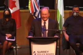 Faced with questions about city-owned car, Surrey mayor laughs