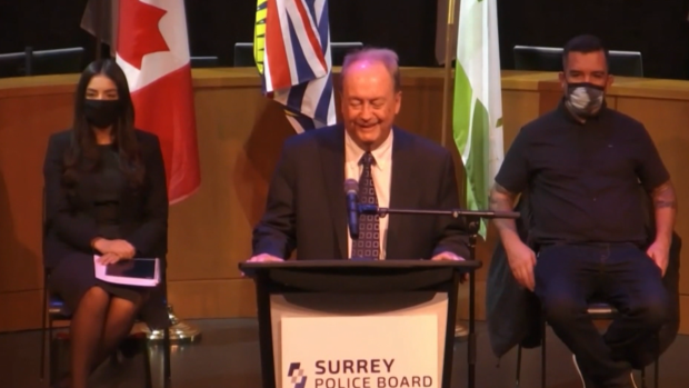 Faced with questions about city-owned car, Surrey mayor laughs