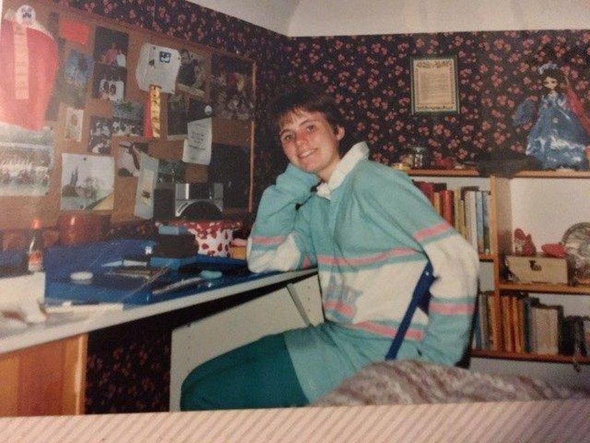 Alison Jenkins in her old room growing up in Toronto back in the 1980s.