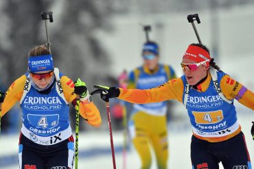 German Relay Women Cheer at Oberhof - Biathlon - Winter Games