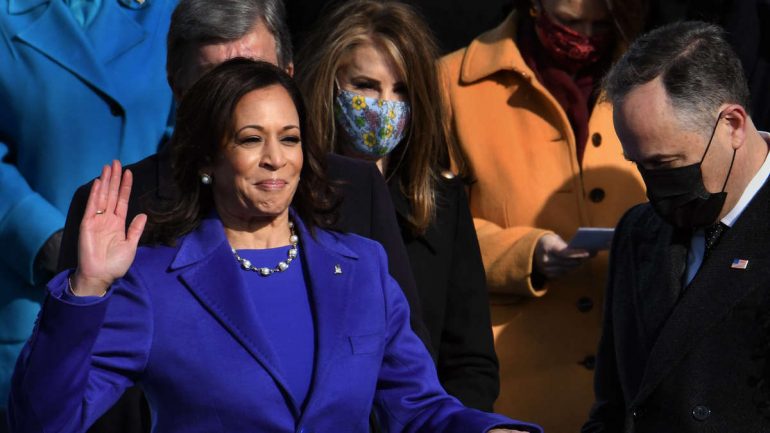 Kamala Harris leaves the US Senate and takes up her new post as Vice President