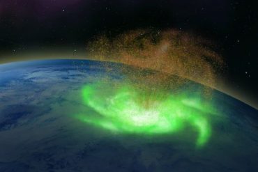 North Pole: Space cyclone rains electrons