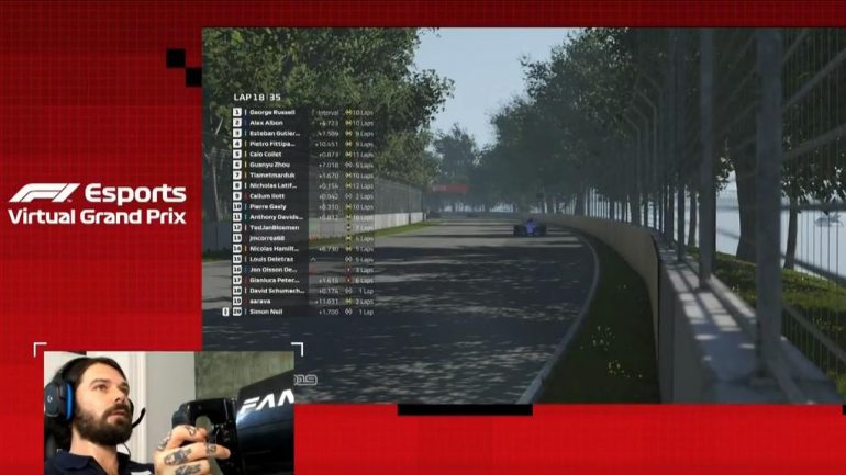 Russell Wins Ultimate Formula 1 Virtual GP