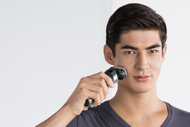 wet or dry?  Electric shaver turns 90