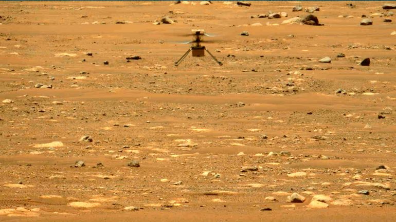 Mars helicopter "Ingenuity" flies for the third time on Mars