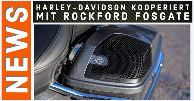 Harley-Davidson partnered with Rockford Fosgate on audio systems