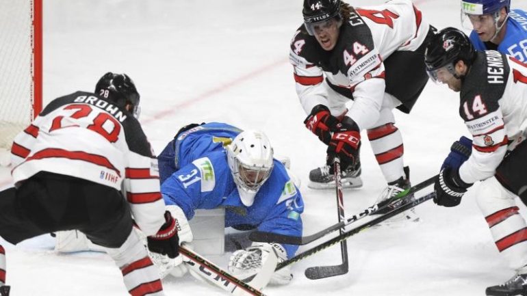 Ice Hockey - Canada wrestling with fiery Kazakhs - Sports