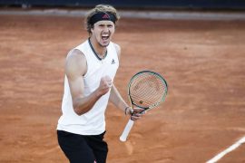 Ballt die Faust zum Sieg über Kei Nishikori: Der deutsche Tennisprofi Alexander Zverev Foto: dpa/Alessandra Tarantino