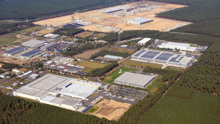 Aerial view of the future Gigafactory Berlin-Brandenburg (archive photo) (Photo: Soren Stach/DPA)