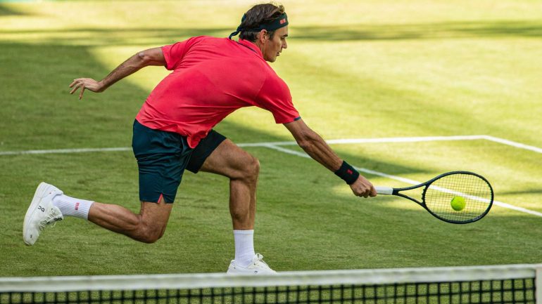 In Halle/Westfalen gewann Roger Federer sein Autakt-Match.