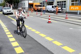 Augsburg: Fewer parking spaces, more space for cyclists: that's what new bike lanes bring