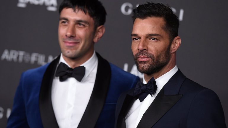 Closely hugging husband: Ricky Martin defends himself against hate