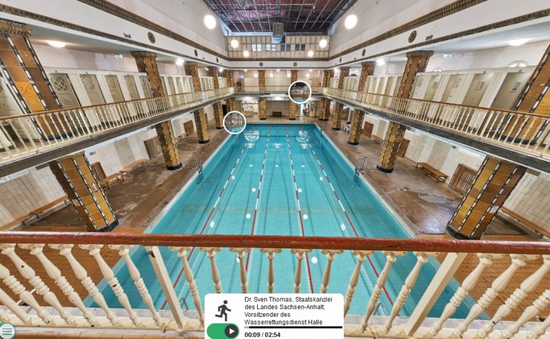 Immerse yourself digitally in the mysteries of the city's pool