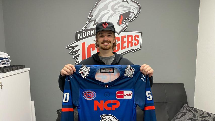 Newcomer: Jake Ustorf has been training with the Ice Tigers for two weeks and is now a permanent member of the team.