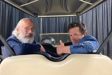 Golf cart instead of DeLorean: Marty McFly and the Doctor reunited