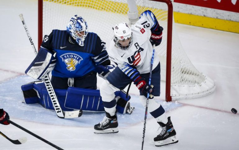 Knight scored a record number of goals as the US beat Finland 3-0
