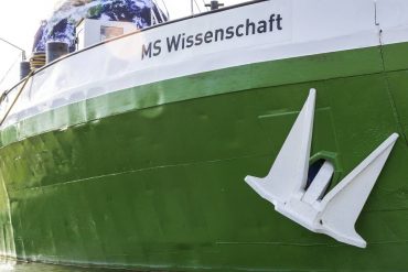 MS Wissenschaft anchored in the Kaisergarten