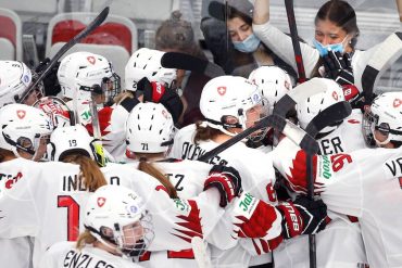 Swiss women's national team ahead of historic World Cup semi-final against Canada