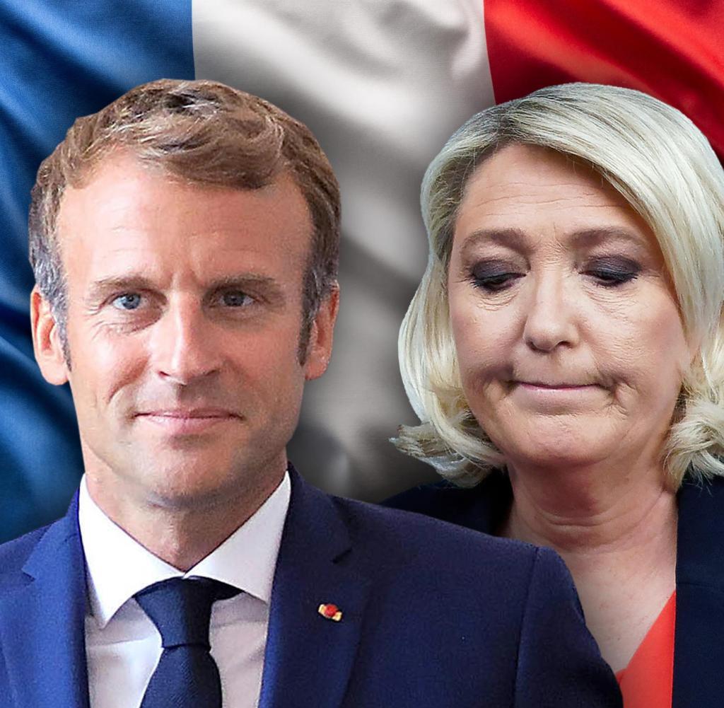 Emmanuel Macron and Marine Le Pen are currently almost identical in line for the presidential election
