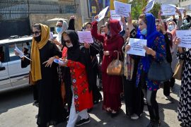 Afghan women's resistance against Taliban in Kabul