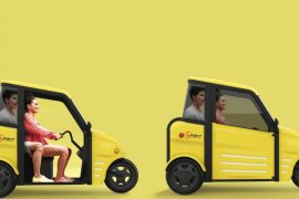 Small Electric Car Sarit: To get to work and back in a one-and-a-half seater