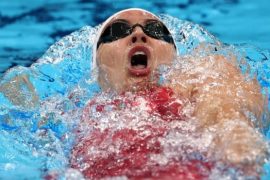 Star Olympic swimmers are already back in the pool