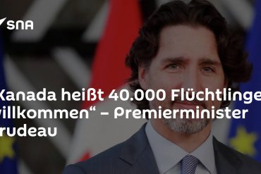 "Canada welcomes 40,000 refugees" - Prime Minister Trudeau