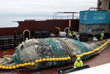 Success for "The Ocean Cleanup": 29 Tons of Plastic Garbage Collected in the Ocean