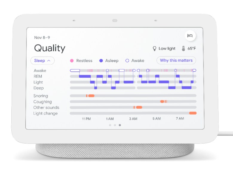 Google Nest Hub 2nd Gen Sleep Sense Sleep Analysis 2