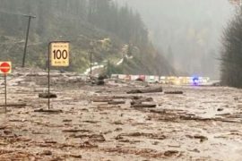 Landslides and evacuations after heavy rain off Canada's Pacific Coast