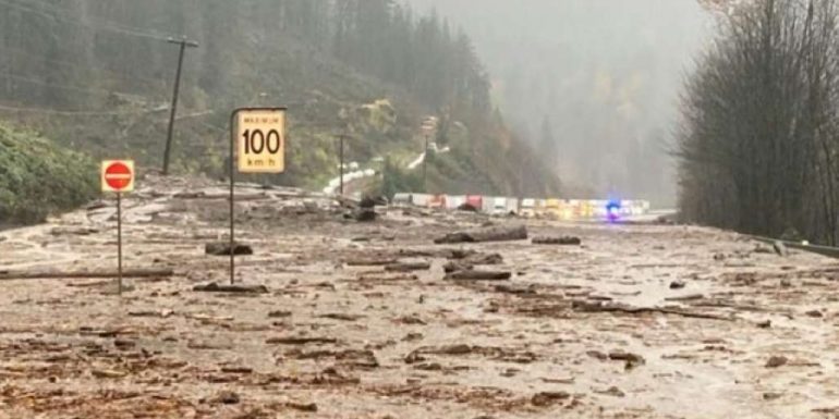 Landslides and evacuations after heavy rain off Canada's Pacific Coast