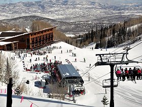 Western flair and lots of slopes: Park City is the largest ski area in the United States.  Photo: Bernhard Krieger / DPA-TMN / Archive Image