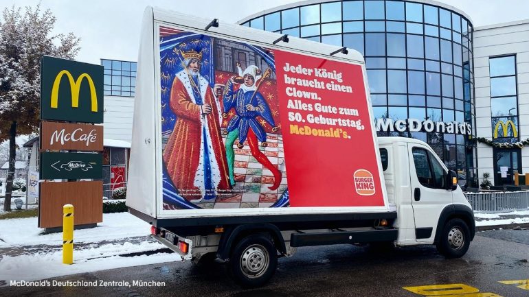 Burger King greeted so cheekily in Munich