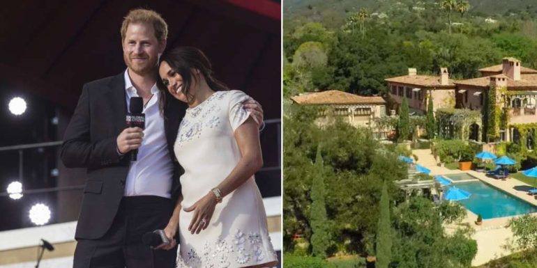 Harry and Meghan Markle want to sell their masquerade mansion!
