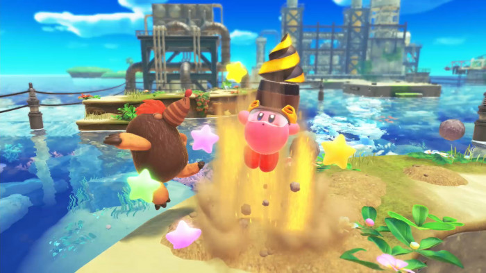 Screenshot of Kirby and the Forgotten Lands