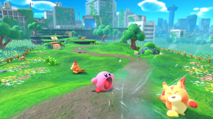 Screenshot of Kirby and the Forgotten Lands