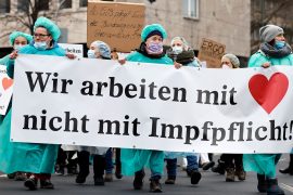 Nursing staff protest compulsory vaccination in Rosenheim area