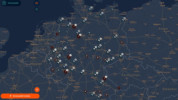 In Germany, when you look at the map, there is quite a lack of electricity.